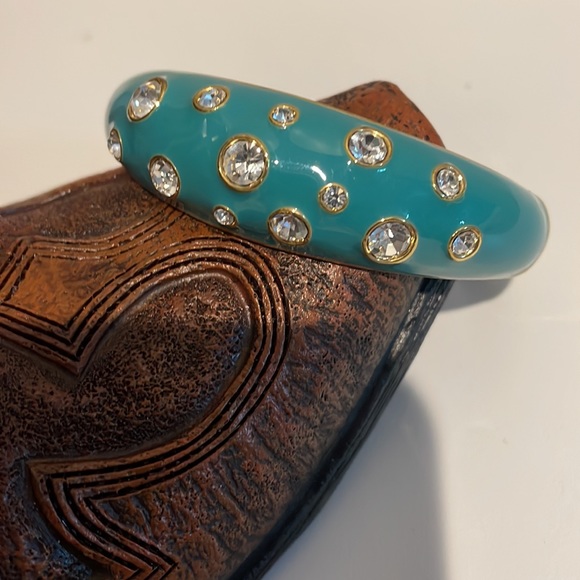 Turquoise bracelet with Rhinestone. - Picture 5 of 7
